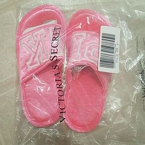 PINK hot pink slippers
